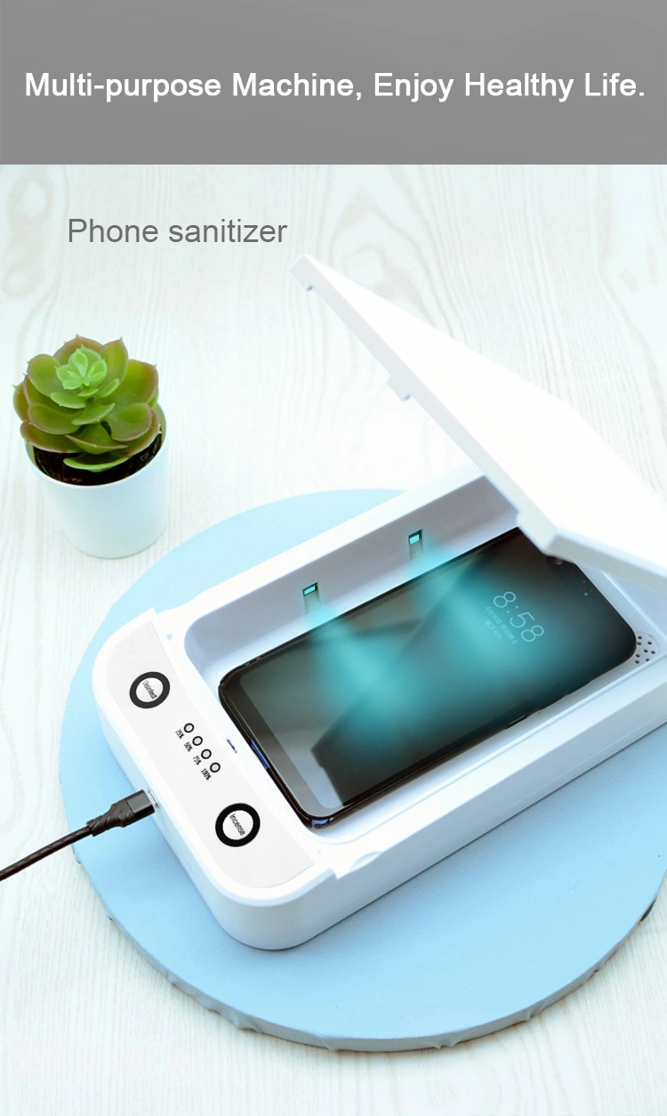 Newest Product Portable Wireless Charging UV Disinfection UVC Sterilizer Germicidal Box