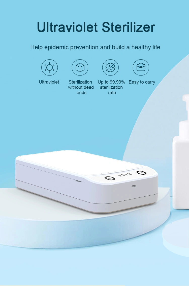 Newest Product Portable Wireless Charging UV Disinfection UVC Sterilizer Germicidal Box