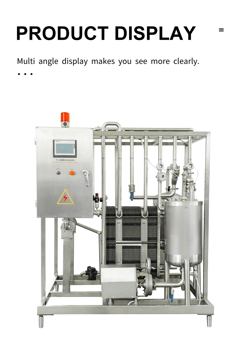 1t/H Food Grade Plate Type Uht Sterilizer