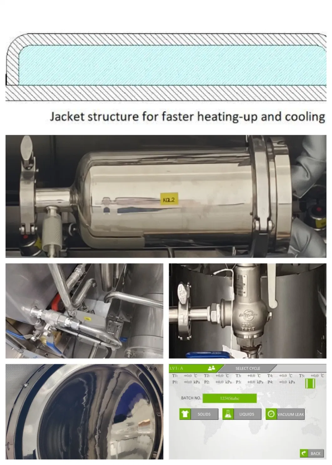 Medical Biological Laboratory Steam Sterilizer for Liquid