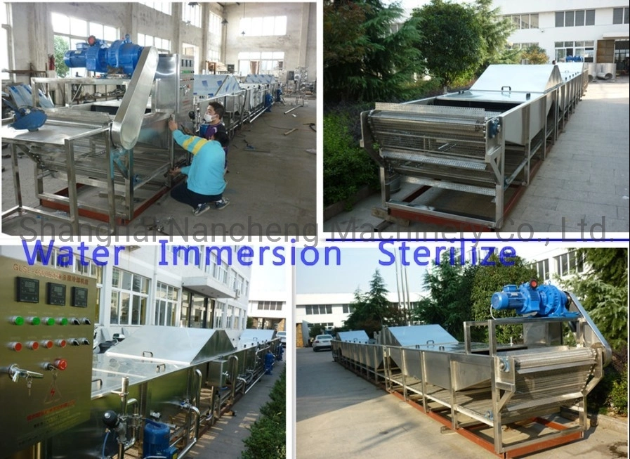 Food Grade Continuous Water Bathing Type Sterilizer