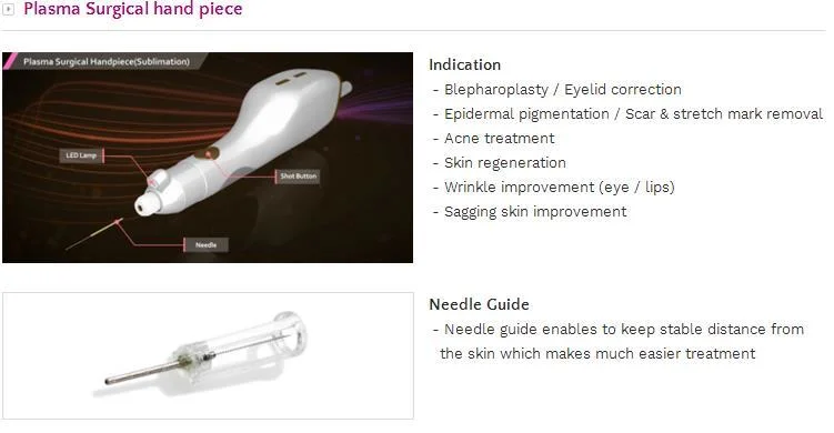 OEM ODM Plasma Pen Disinfection Sterilization Plasma Bt Shower Machine Surgical Plasma for Acne Removal Skin Regeneration