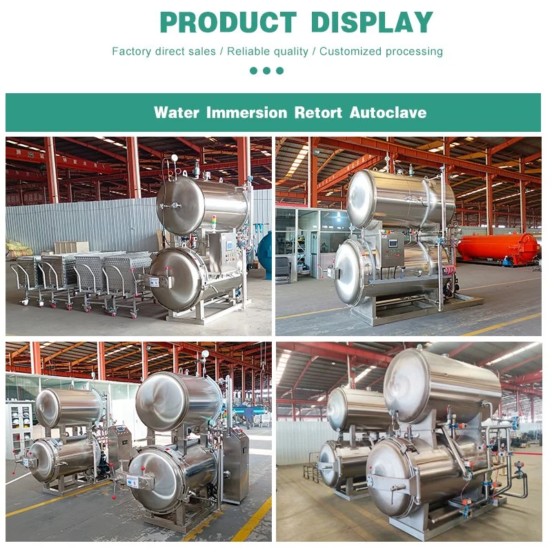 Fully Automatic Water Immersion Rotary Sterilizer for Porridge and Baby Food Industry