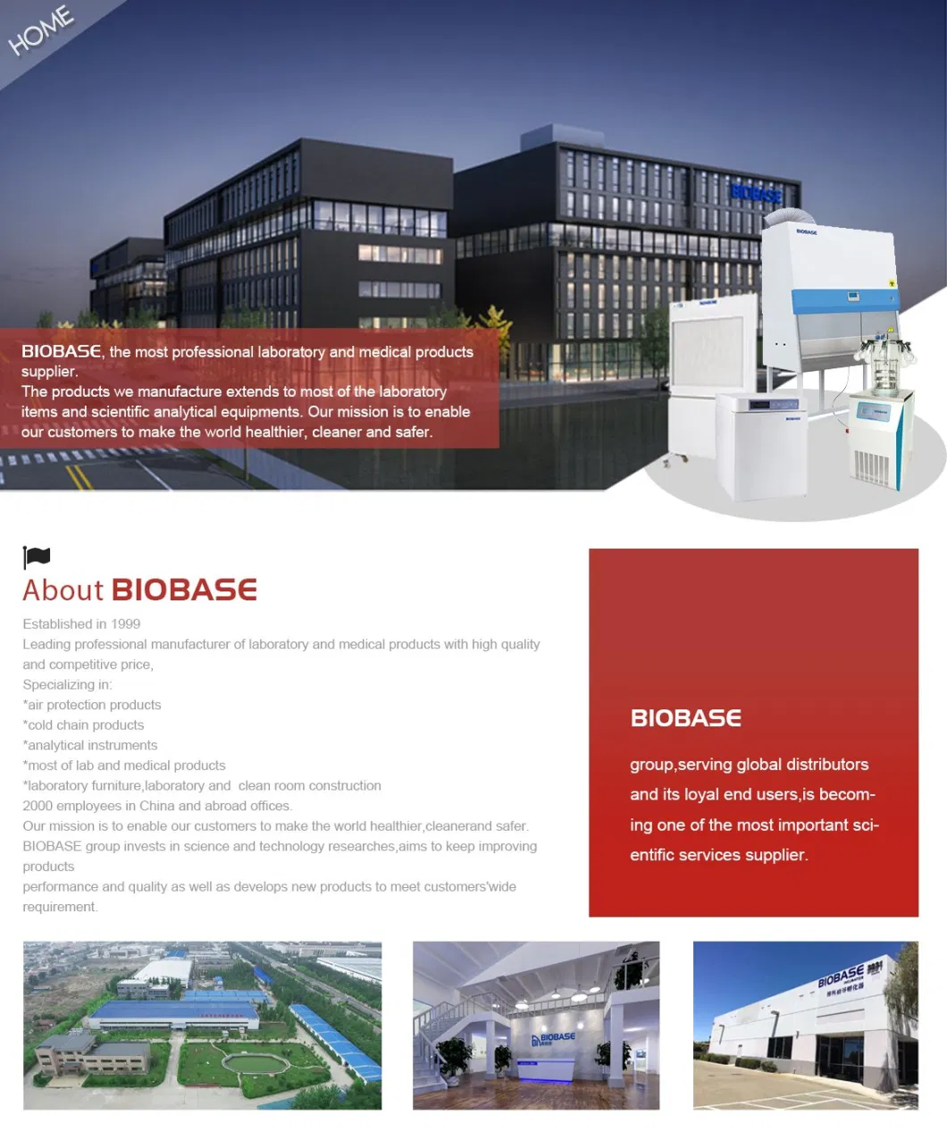 Biobase Table Top 45/60/80L Class B High Pressure Steam Autoclave Sterilizer