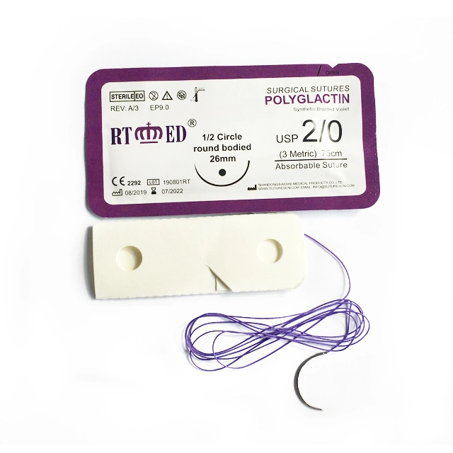Medical Absorbable Surgical Chromic Catgut /Palin Catgut Suture with Needle CE ISO