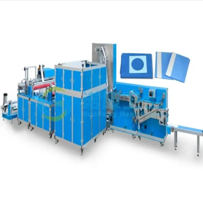 Hojas de cama de esterilización OE de alta calidad adhesivo automático desechable Máquina de fabricación de drapeados quirúrgicos médicos plegables