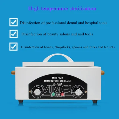 Esterilizador de alta temperatura de 300W equipo dental de Calidad médica Manicura esterilizador Autoclave Dental Herramienta CH-360t