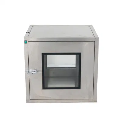 Fácil instalación Cleanroom Medical Air Shower Dynamic Pass Box Limpieza Caja de paso de habitación