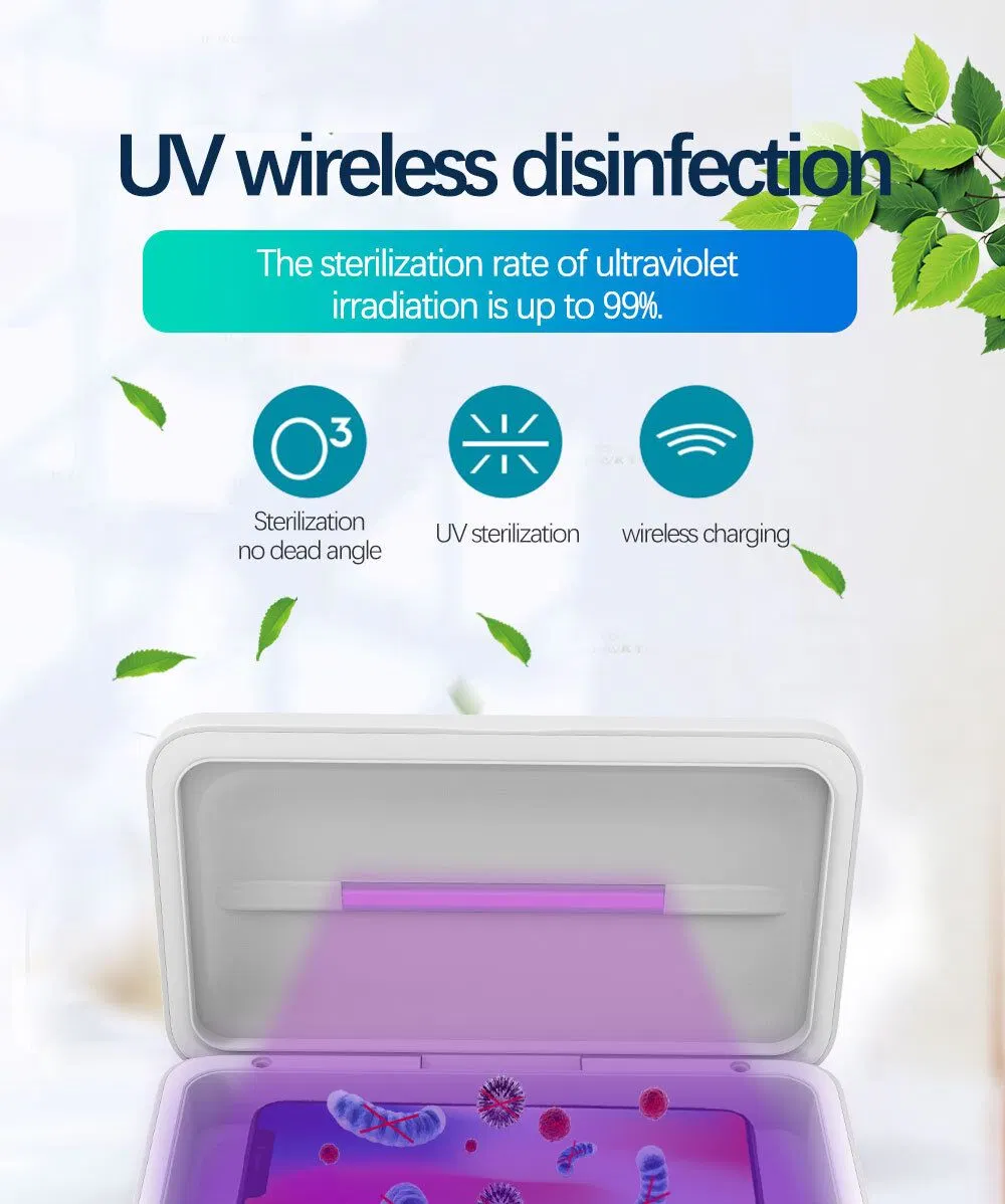 Portable Wireless Charger Multi-Function Disinfection Box Cell Phone UV Sterilizer