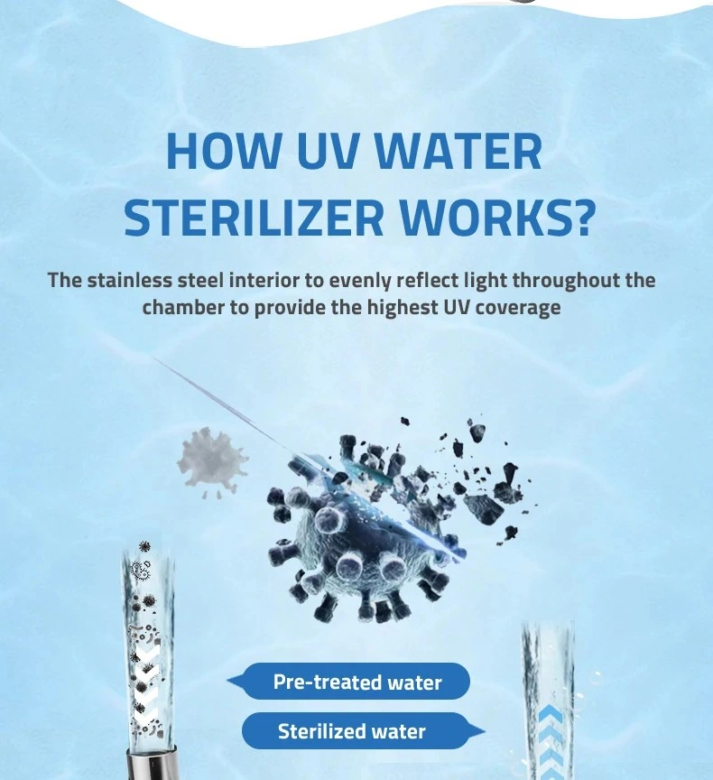 55W UV Light Sterilizer Water Disinfection System