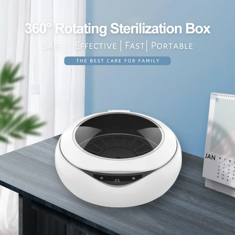 Automatic Rotating UV Sterilizer Box Baby Feeding Bottle Phone Multifunction Disinfection Wireless Charging