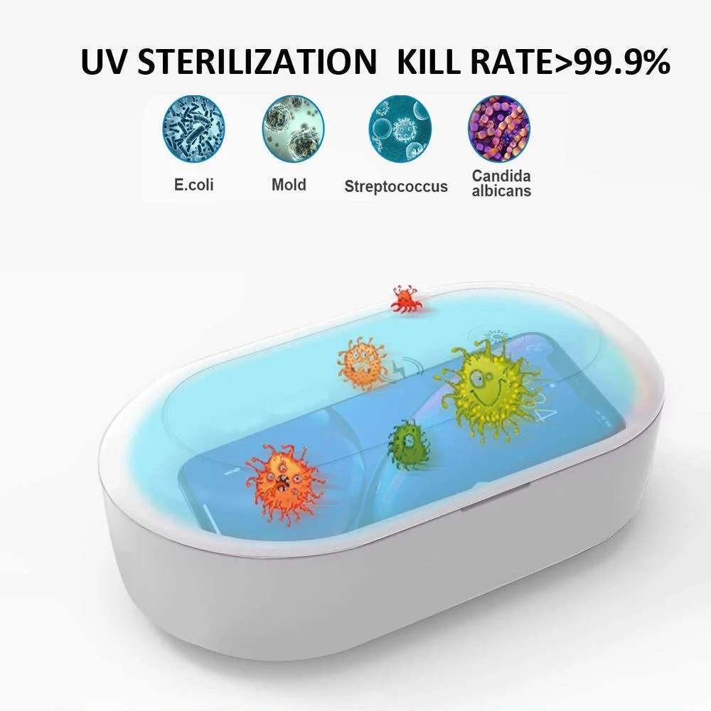 Wireless Charger Sterilization Sanitizer Cellphone Sterilization UV Light Sterilizer Box
