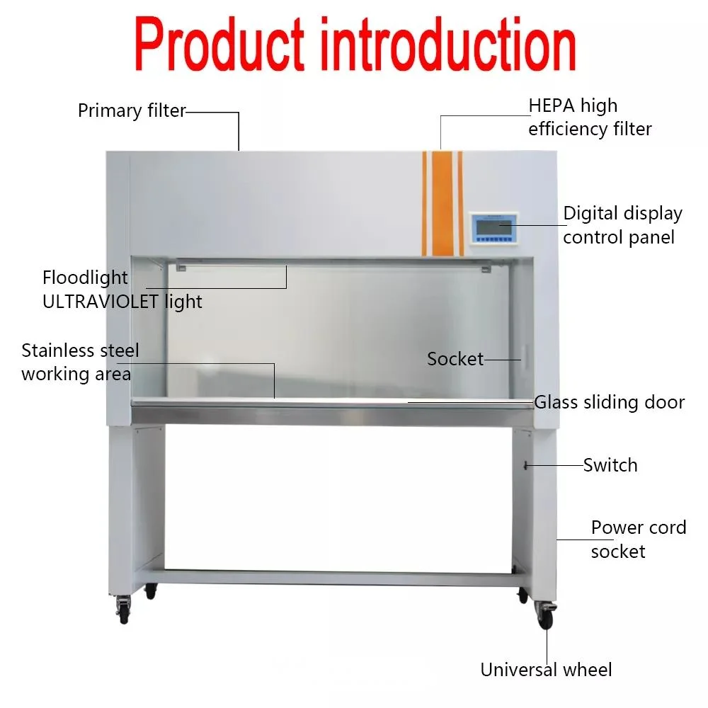 Laboratory Double-Person Single-Side Vertical Laminar Flow Cabinet Clean Bench