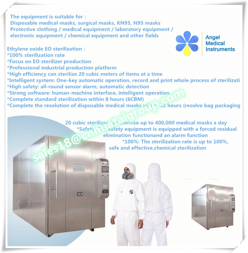 Manufacture Medical Class Eo Gas Sterilizer Machine for Blankets, Carpets, Gauze, Bandages, Dry Silk Balls