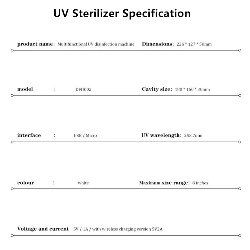 Factory Portable Ce/FCC Ultraviolet Light Disinfection Mobile Cell Phone Sterilizer Box in Stock