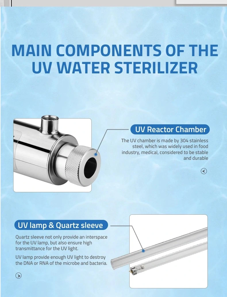 55W UV Light Sterilizer Water Disinfection System