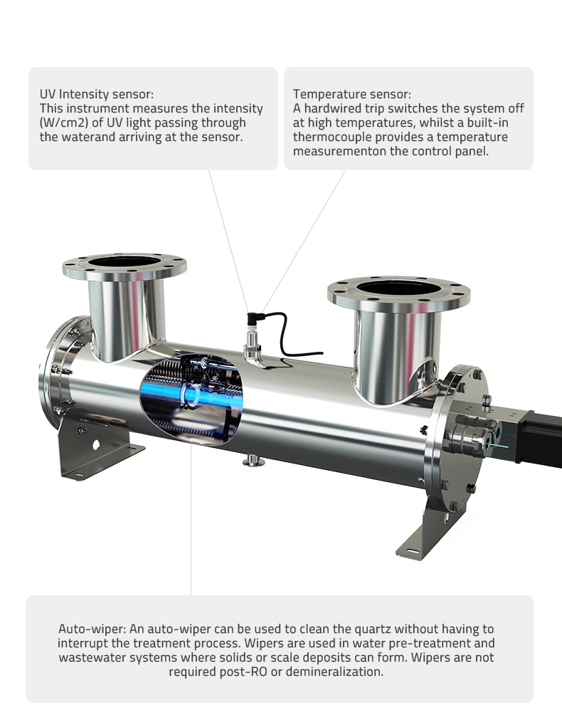 Medium Pressure Ultraviolet Food Beverages UV Water Disinfection System UV Light Water Sterilizer for UV Water Treatment Equipment