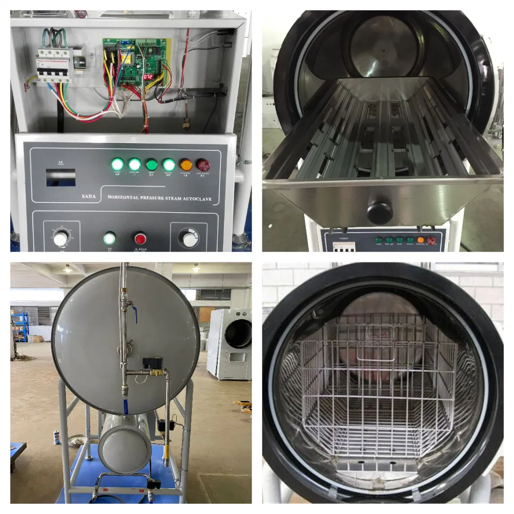 Fully SUS304 Medical Horizontal High Pressure Hospital Sterilizing Large Autoclave Machine