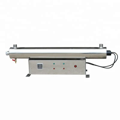 Lampada sterilizzante per alimenti a luce ultravioletta da 220 W Sterilizzatore per acqua LED UV Ozono per il trattamento trasparente delle acque reflue con timer