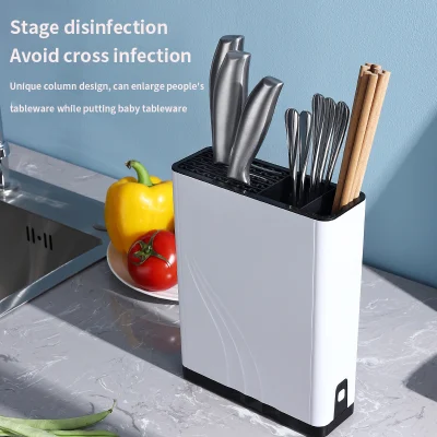  Disinfettare asciugatura sterilizzatore in materiale PP per alimenti supporto per la conservazione di stoviglie Coltello forcella cucchiaio Chopstick ultravioletto UV UVC lampada disinfezione Sanitier Sterilizzatore
