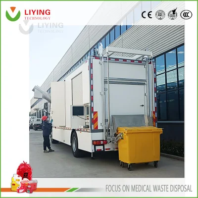  Mobile Hospital Medicla rifiuti microonde apparecchiature per lo smaltimento rifiuti Sterilizzatore Biomedico Disinfezione Auto