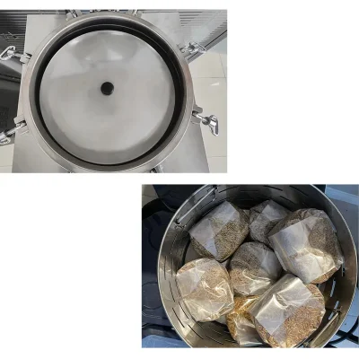 35L 50L 75L 100L 120L 150L automatico in acciaio inox verticale Sterilizzatore per autoclave a vapore per substrato di funghi