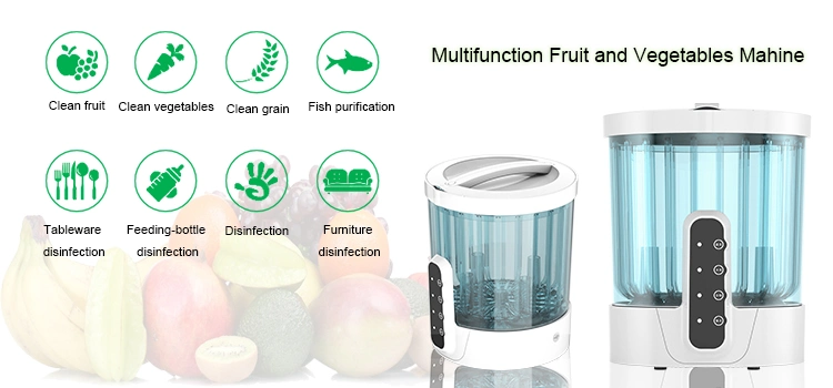 Olansi Home Use Industrial Fruit Wash Machine UV Sterilize Fruit and Vegetable Washing Machine