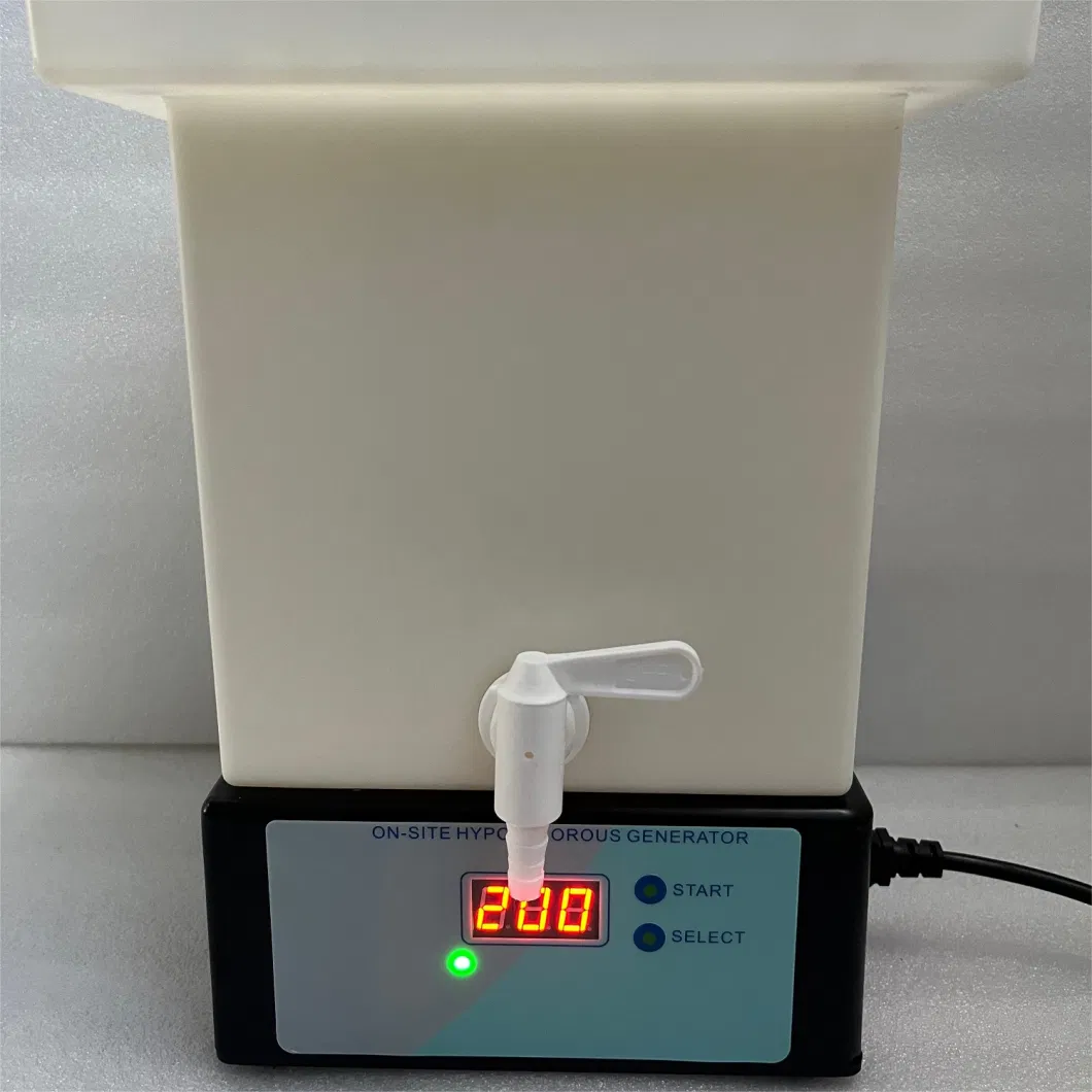 Explosive Mini Portable Hocl Electrolytic Hypochlorous Acid Sterilizer Sodium Hypochlorite Generator 7.5L 66W