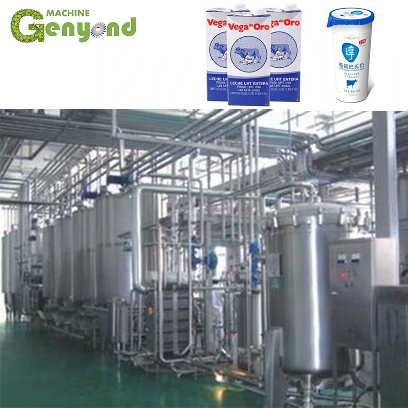 Industrial Plate Flavored Uht Milk/Yogurt/Fruit Juice Tomato Paste Tubular Sterilizer Plant