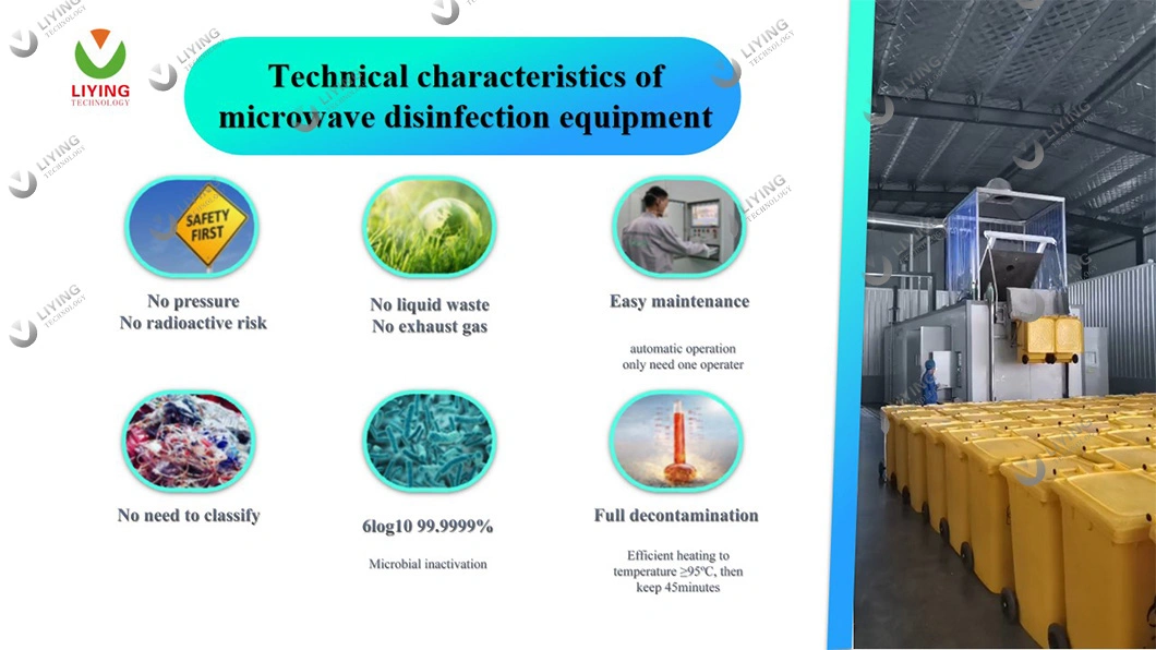 Flexible Non-Incineration Medical Trash Microwave Disposal Management vehicle Biomedical Waste Sterilizer