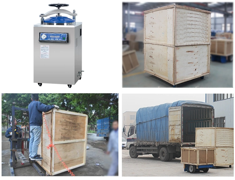 35-150L Pulsating Vacuum Vertical Steam Sterilizer Mushroom High-Pressure Sterilizer for Sale