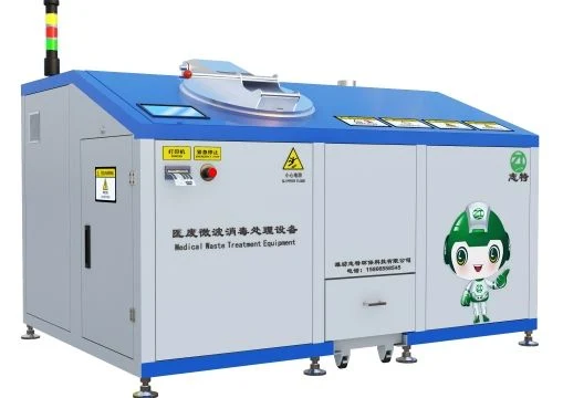 Mobile Medical Wate Sterilizer with Microwave Disinfection Equipment Biomedical Infectious Rubbish Treatment
