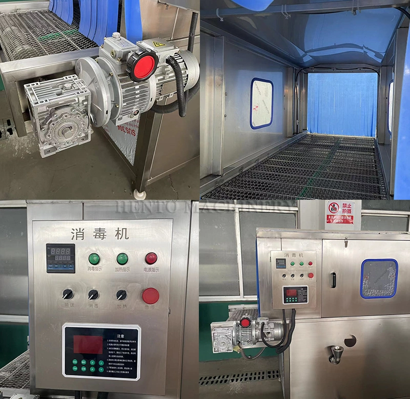 Tunnel Type Continuous Spray Sterilizer / Conveyor Food Outer Package Disinfectant Sprayer