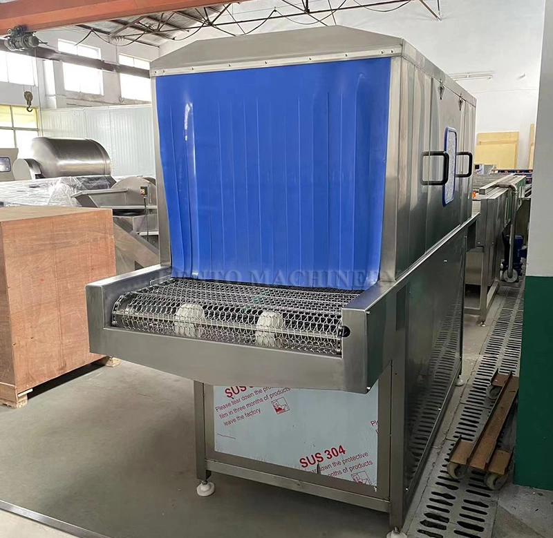 Tunnel Type Continuous Spray Sterilizer / Conveyor Food Outer Package Disinfectant Sprayer