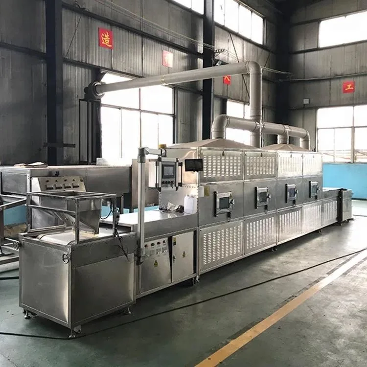 Conveyor Belt Microwave Tobacco Leaves Dryer and Sterilizer for Chemicals Food Medicine Industry Products