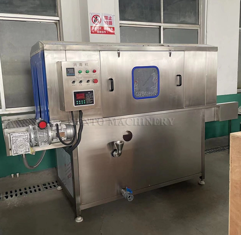 Tunnel Type Continuous Spray Sterilizer / Conveyor Food Outer Package Disinfectant Sprayer