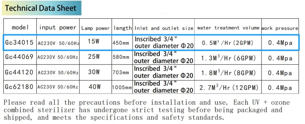 UV Sterilizer Ozone Generator Pool and Bathtub Washing Vegetable Water Purifier