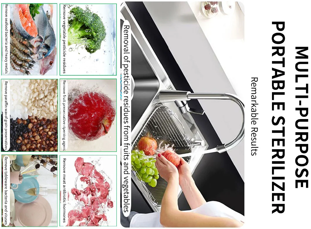 Family Use UV Lamp Baby Tool Bottle Food Washer Meat Washing Machine Fruit and Vegetable Purifier for Home