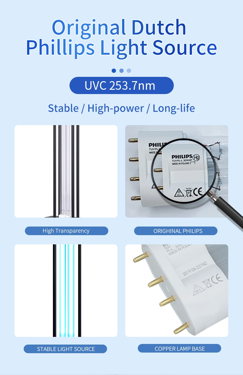 Household Medical UV Lamps Air Sterilization Machine UV Light Air Sterilizer with Touch Screen PIR Sensor Bacteria Killing Room