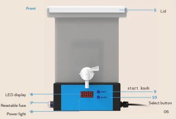 Explosive Mini Portable Hocl Electrolytic Hypochlorous Acid Sterilizer Sodium Hypochlorite Generator 7.5L 66W