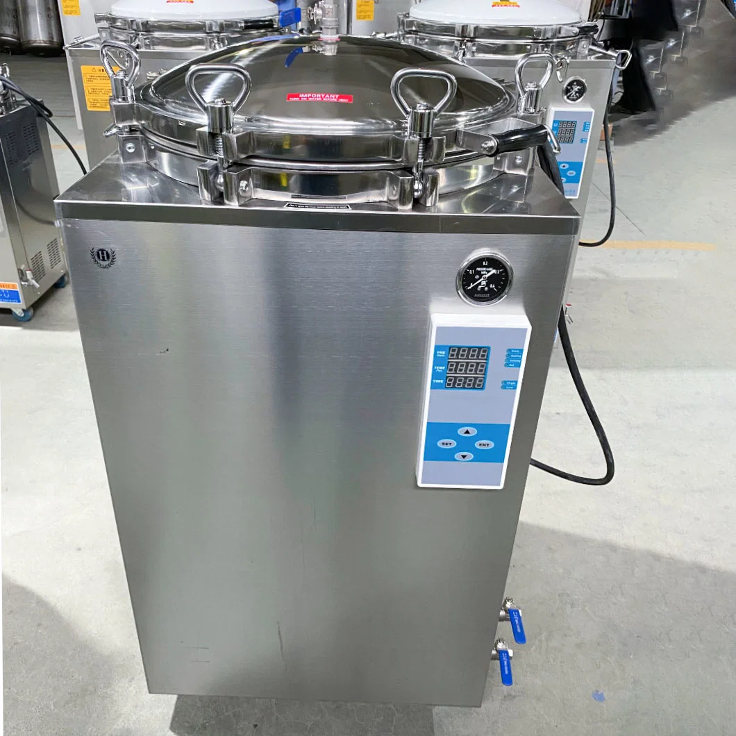 Mushroom Food Automation Vertical Pressure Steam Autoclave Sterilizer