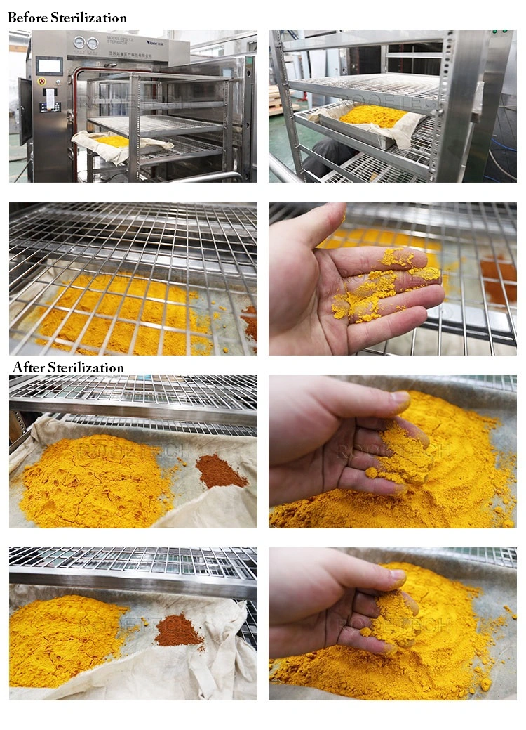 Dzg Turmeric Powder Paprika Black Pepper Steam Sterilize and Dry Food Autoclave for Spice