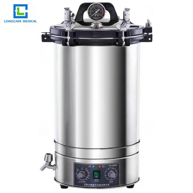 24L Autoclave Machine Steam Sterilizer Handheld Autoclave Machine for Surgical Items Sterilization