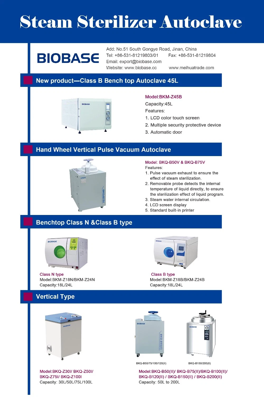 Biobase Low Temperature Ethylene Oxide Gas Sterilizer Eto Disinfection for Sale