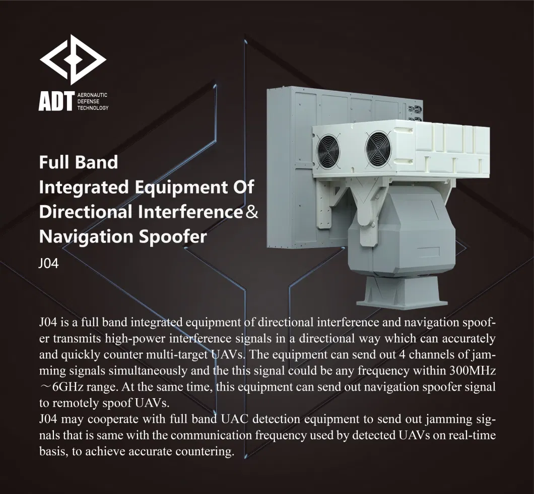 300m-6GHz All Frequency 10km Long Distance Anti Drone Jammer Omnidirectional Uav Counter Jamming System
