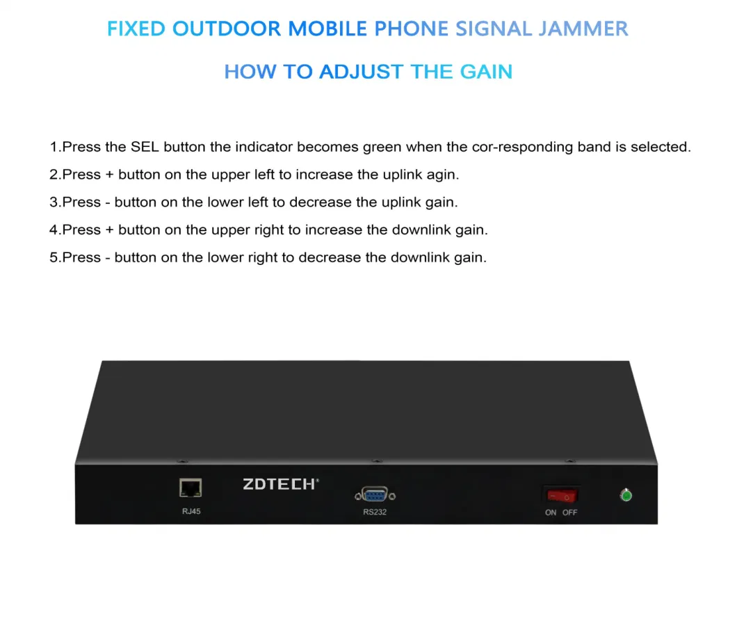 RF Signal High Power Anti Drone System Low Price Jammer WiFi Phone Blietooth Blocker