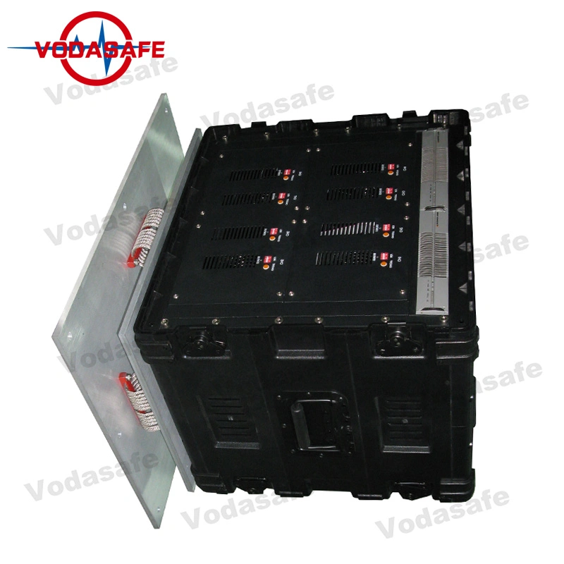 2400W High Power Vehicle Amounted Jammer 300 M Coverage Anti Drone System Jamming 13 Channels Bomb Signal Jammer