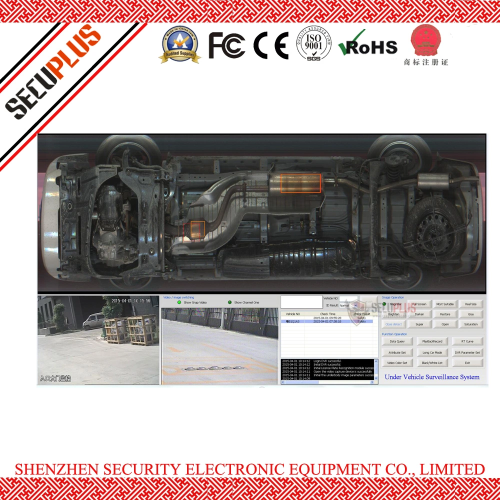 Automatic Alarm Under Vehicle Security Search Camera System with ANPR