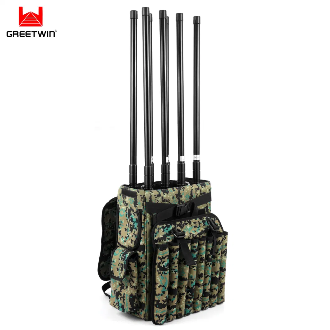 Six Channel Drone Signal Jammer Used for Counter Protection Uavs Drones Jamming Drone Signals/Anti Uav Defense System