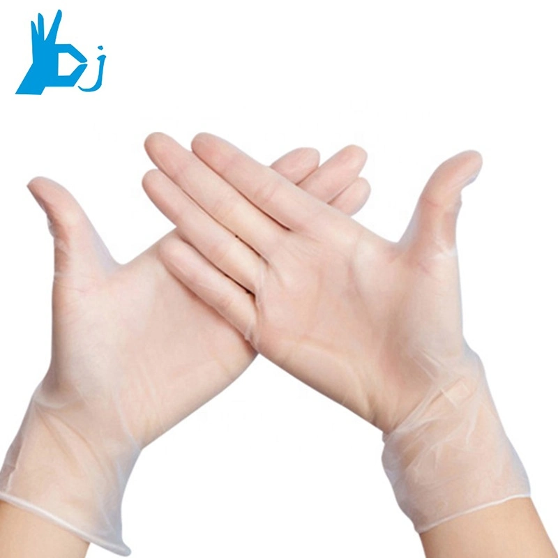 Disposable Black Nitrile Vinyl Blended Gloves for BBQ Fod